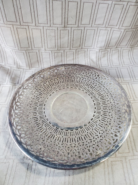 F.B. Rogers Silverplate Footed Tray