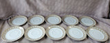 Set of 10 Fine Porcelain Saucers