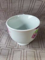 White Ceramic Dragonfly Teacup and Saucer Set