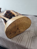 Carved Wooden Giraffe Figurine
