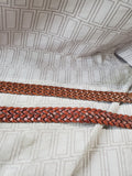 Pair of Woven Leather Belts—Women's Size Large/Size 38