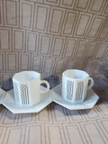 12 Piece Arcopal Teacup and Saucer Set