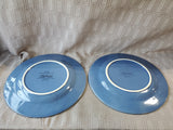 Pair of Debby Segura Sorrento Stoneware Blue Dinner Plates (A)