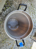 Rubbermaid Wheeled Trashcan - No Lid, Holes in Bottom