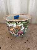 Asian Style Ceramic Peacock Planter