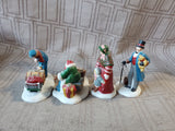 Department 56 Dickens' Village "Meeting the Family at the Railroad Station" 4 Piece Figurine Set