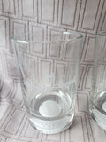 Set of 3 Colonial Williamsburg Golden Horseshoe Golf Club Whiskey Glasses