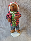 Teddy Bear Holiday Figurine