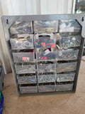 Garage Organizer Storage Box w/Drawers Full of Hardware