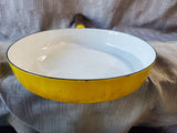 Dansk Yellow Enamel Skillet