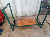 Large Folding Gardening Stool w/Wooden Seat (B)