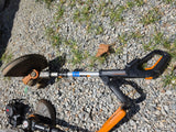 Worx 20v Lawn Care System, Blower, Two TString Trimmers/Edgers, Five Batteries and Charger