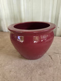 Maroon Glazed Ceramic Planter (Copy)