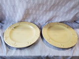 Pair of Debby Segura Sorrento Stoneware Yellow Dinner Plates (B)