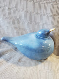 (B) Ceramic Blue Bird Figurine