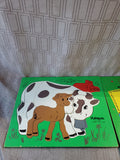 Pair of Vintage Playskool Wooden Children's Puzzles (D)