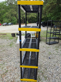 Black Plastic Garage Shelving Unit (B)