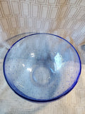 Blue Bubble Glass Mixing Bowl