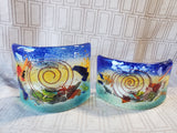 Pair of Fused Glass Trinket Dishes
