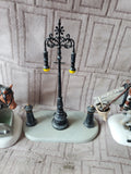Department 56 Dickens' Village "Horses at the Lampguard" 3 Piece Figurine Set