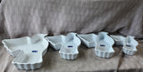 Lot of 4 Chantal Ceramic Bird Baking Dishes