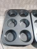 Pair of Wilton Nonstick 6 Cup Cupcake Pans