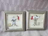 Pair of Small Bathroom Prints by Carol Robinson