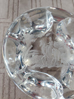 Etched Crystal Paperweight