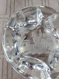 Etched Crystal Paperweight