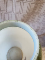 Hand Painted Milk Glass Vase