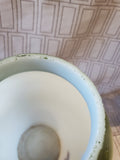 Hand Painted Milk Glass Vase
