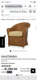 Lloyd Loom White Wicker Chair Pair