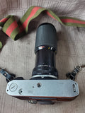 Canon AE-1 Camera with 2 Lenses UNTESTED