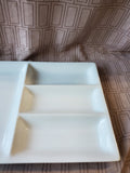 White Porcelain Divided Dish