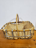 Wooden and Metal Frame Basket