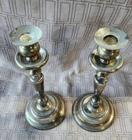 Pair of Silverplate Candlesticks
