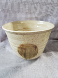 Signed Speckled Glazed Pottery Bowl