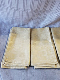 Lot of 12 Gold Toned Fabric Napkins