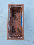 Glazed Terracotta "Rose" Rectangular  Planter