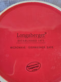 Longaberger Red Snowflake Mixing Bowl