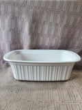 Corning Ware "French White" Loaf Pan