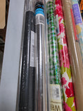 Gift Wrap and Celephane Wrap Lot - 17 Rolls