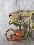 Virginia Metalcrafters Colonial Williamsburg Small Brass King George Trivet