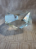Etched Glass Paperweight