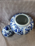 Blue and White Ceramic Ginger Jar (A)