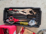 16" Ace Plastic Toolbox Full of Tools