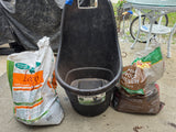 Easy Go Multi Purpose Cart + Partial Bags of Soil Conditioner and Brown Mulch