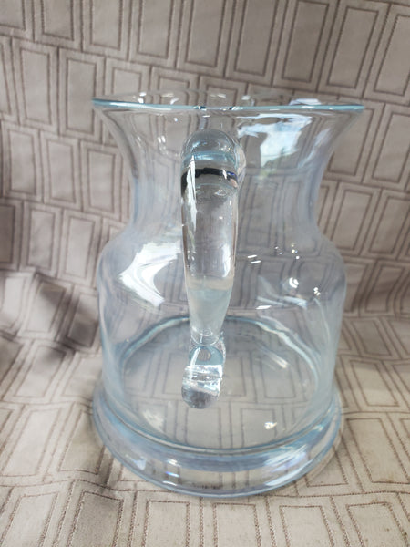 Heavy Clear Glass Pitcher
