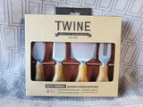 4 Piece Twine Rustic Elegance Gourmet Cheese Knife Set UNOPENED