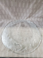 Vintage Clear Glass Christmas Tree Cookie Plate